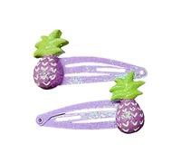 SkyPOOU 1 paire de pinces à cheveux en forme de fleur à paillettes pour filles - Accessoires de cheveux pour anniversaires - Lavande