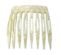 SkyPOOU 1 peigne à cheveux français en acétate pour cheveux - Tenue forte - Petits styles vintage - Pour femme - Couleur fromage