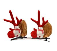 SkyPOOU Accessoires pour cheveux pour améliorer le look de fête de Noël sur le thème des fêtes de fin d'année, motifs tendance pour adultes et adultes. Ours blanc