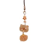 SkyPOOU Adorable pendentif en forme de chat avec breloque de téléphone de dessin animé, convient aux étudiants et aux jeunes femmes. Couleur :