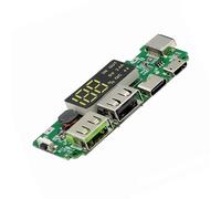 SkyPOOU Affichage numérique LED 18650 Batterie USB 5 V 2,4 A/2 A 1 A Module d'alimentation mobile pour un chargement sécurisé de la batterie Module d'alimentation mobile double USB