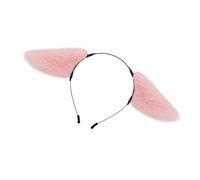 SkyPOOU Bandeaux en forme d'oreilles - Joli bandeau de fête tendance - Élastique à cheveux pour femmes et filles - Fuchsia - Environ 55-60 cm