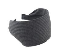 SkyPOOU Bandeaux larges en tricot pour maquillage et fêtes - Gris foncé - Environ 55-60 cm