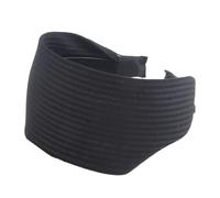 SkyPOOU Bandeaux larges pour photos, maquillage, tricot, accessoire de fête, bandeau amusant pour festivals de musique, noir, env. 55-60 cm