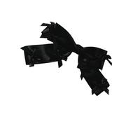 SkyPOOU Barrettes à cheveux avec nœud - Nœud plat - Épingle à cheveux élégante - Noir - Environ 12 x 18 cm