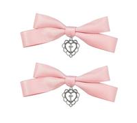 SkyPOOU Barrettes Pince à cheveux Nœuds Balletcore Sweet Bowws Flat Clip Balletcore Pinces à cheveux élégantes pour bouquets Fuchsia Environ 4 x 11 cm