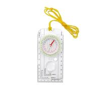 SkyPOOU Boussole en acrylique avec règle de carte portable pour la navigation en plein air pour le camping, la randonnée, la randonnée, la randonnée, le camping, étanche