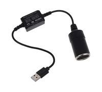 SkyPOOU Câble USB mâle vers 12 V femelle Ciga pour voiture - Régulateur de puissance USB 5 V vers 12 V femelle