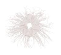 SkyPOOU Chouchou à cheveux en plumes d'autruche des années 1920, chouchous à cheveux en fourrure avec serre-tête pour filles et femmes