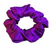 SkyPOOU Chouchou élégant en soie douce pour femme - Élastique - Accessoire confortable pour diverses coiffures - Lavande foncé