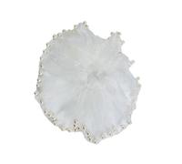 SkyPOOU Chouchou polyvalent avec perles pour chignon épais et surdimensionné, élégant pour queue de cheval, perles en maille, environ 12 cm