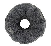 SkyPOOU Chouchous à paillettes pour cheveux épais et foncés, chouchou élégant pour queue de cheval, argenté, env. 20 cm