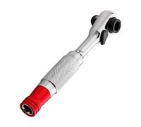 SkyPOOU Clé à cliquet à double extrémité, poignée ergonomique antidérapante 6,35 mm pour usage domestique ou atelier, clé à douille multifonction