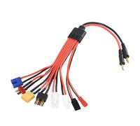 SkyPOOU Fiches bananes vers EC3, adaptateur de charge multiinterface câble avec connecteurs banane pour modèles à distance Adaptateur de charge