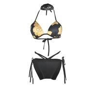 SkyPOOU Maillots de bain deux pièces string push up brésilien à laçage féminin maillots de bain bikinis maillot de bain vêtements de plage