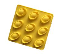 SkyPOOU Moules en silicone 9 cavités en forme de lingot doré pour gâteau, chocolat, savon, glace, gadgets de cuisine, 2 couleurs