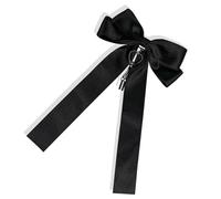 SkyPOOU Pince à cheveux avec nœuds - Épingle à cheveux simple et multifonctionnelle - Barrettes élégantes pour décoration de cheveux tendance - Noir - Environ 16 × 27 cm