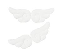 SkyPOOU Pince à cheveux en forme d'aile d'ange en peluche pour femme - Accessoires de cosplay - Pince à cheveux de fête - Épingle à cheveux pour Halloween - Blanc - Environ 13 x 4 cm