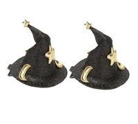 SkyPOOU Pince à cheveux en gelée translucide avec fermoir solide - Pince antidérapante - Utilisation quotidienne - Pour cheveux fins - 1 paire - Noir - Environ 11,5 x 6,5 cm