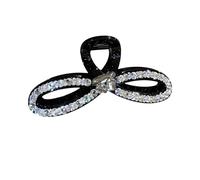 SkyPOOU Pince à cheveux en strass pour femmes et filles - Élégante décoration - Accessoires de cheveux pour cheveux fins dans différents styles - Noir