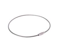 SkyPOOU Porte-clés en acier inoxydable avec boucle pour support de câble pour anneaux de juifs