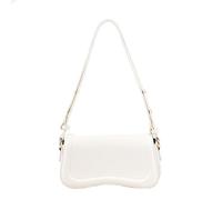 SkyPOOU Sac à bandoulière pratique avec bandoulière amovible - Un must have pour les professionnels et les femmes - Sac à bandoulière en cuir synthétique, blanc, One Size