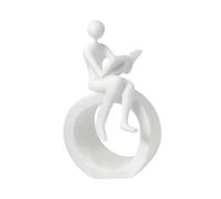 SkyPOOU Statue de lecture moderne - Sculptures d'art abstrait - Figurines de collection - Décoration d'étagère - Décoration pour la maison - Figurines de lecture et statues - Décorations d'étagère