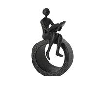 SkyPOOU Statue de lecture moderne - Sculptures d'art abstrait - Figurines de collection - Décoration d'étagère - Décoration pour la maison - Figurines de lecture et statues - Décorations d'étagère