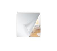 SKYPRO 1 miroir carré adhésif en acrylique, 40 cm x 40 cm, ensemble de miroirs décoratifs muraux pour salle de bain, maison, chambre à coucher, épaisseur 1,5 mm