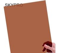 SKYPRO Feuille de Perspex en acrylique coloré fluorescent transparent Tea de 0,32 cm d'épaisseur, taille 30,5 x 20,3 cm, plexiglas en plastique pour loisirs créatifs et plus encore
