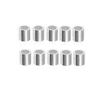 SKYPRO Lot de 10 manchons à sertir en aluminium pour câble métallique, manchons à sertir ronds (M8, 8 mm)