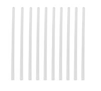 SKYPRO Lot de 10 tiges rondes en plastique ABS styrène blanc de diamètre 5 mm de longueur 250 mm pour bricolage, jouets, maison de poupée, modélisme de table à sable, fabrication de scènes de