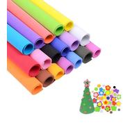 SKYPRO Lot de 18 feuilles colorées en mousse EVA pour cosplay, 1 mm d'épaisseur, 50 x 50 cm, pour loisirs créatifs, projets de bricolage