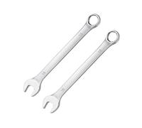 SKYPRO Lot de 2 clés mixtes de 16 mm en chrome vanadium avec anneaux ouverts pour réparation de voiture et maison