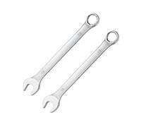 SKYPRO Lot de 2 clés mixtes de 19 mm en chrome vanadium avec anneaux ouverts pour réparation de voiture et maison