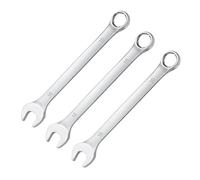 SKYPRO Lot de 3 clés mixtes de 10 mm en chrome vanadium avec anneaux ouverts pour réparation de voiture, outils à main, clés à usage domestique