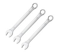 SKYPRO Lot de 3 clés mixtes de 14 mm en chrome vanadium avec anneaux ouverts pour réparation de voiture, outils à main, clés à usage domestique