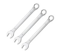 SKYPRO Lot de 3 clés mixtes de 8 mm en chrome vanadium avec anneaux ouverts pour réparation de voiture, outils à main, clés à usage domestique