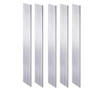 SKYPRO Lot de 5 barres plates en aluminium carrées de 0,3 cm x 2 cm, 25 cm de long, plaque polyvalente en aluminium 6061