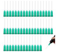 SKYPRO Luer Lock Lot de 50 aiguilles distributrices polyvalentes en plastique résistant à la chaleur 18 g 2,5 cm