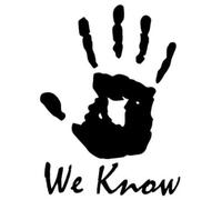 Skyrim We Know Dark Brotherhood Legendary DIY Funny 3D Stickers And Decals Sticker On Car Styling10*12cm