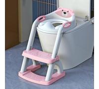 SKYROKU Toilettes d'apprentissage de la propreté, nouvelle base stabilisée en forme de secteur, siège de toilette 2 en 1 pour tout-petits avec protection anti-éclaboussures, coussinet antidérapant et