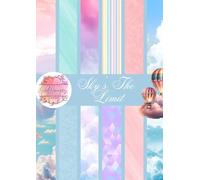 Sky's The Limit A4 Scrapbook Paper Pad: 36 sheets (12 designs, 3 of each design) plus BONUS PAGES