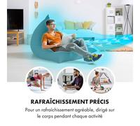 Skyscraper Horizon 3-en-1 rafraîchisseur d'air ventilateur humificateur 60 W 486 m³/h réservoir 3,5 l noir