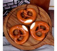 Skyseen Lot de 3 crackers artificiels réalistes pour bretzels cuits au four pour décoration