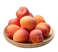 Skyseen Lot de 8 fruits artificiels d'abricot réalistes pour décoration de maison, cuisine, fête