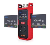 SKYSHL 850nm à 1700nm -70dBm à +8dBm OPM Compteur Mesureur de Puissance à Fibre Optique Intégré VFL 650nm 8km Wattmètre Optique Optical Fiber Power Meter avec SC+FC+ST et FC-LC-SS101PVA2