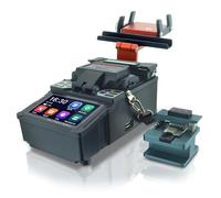 SKYSHL Alignement du Noyau ARC Soudeuse de fibre optique avec 10xÉlectrode et Écran Tactile de 4,3" Faible Perte de Épissage Auto Mini Optical Fiber Fusion Splicer-SS411F-511