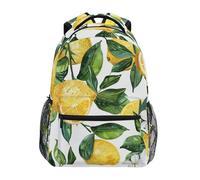 SKYSHU Sac à dos citron pour homme et femme, imperméable, sac à dos léger pour ordinateur portable avec plusieurs poches pour adolescents, garçons et filles, citron, 16 x 11.4 x 6.9 Inch