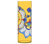 SKYSHU Talavera mexicain Vase cylindrique en plastique transparent incassable pour centre de table de mariage, maison, école, bureau, 30 x 10 cm